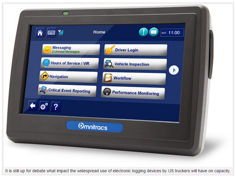 US trucking companies divide over electronic logging devices MODE